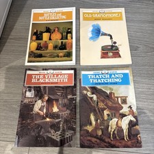 OLD GRAMOPHONES BOTTLES BLACKSMITH THATCHING SHIRE ALBUM 260 BOOKS x4 CONDITION