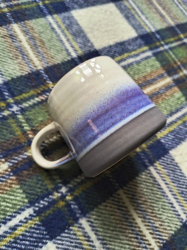 Blue and white ombre mug - and, with