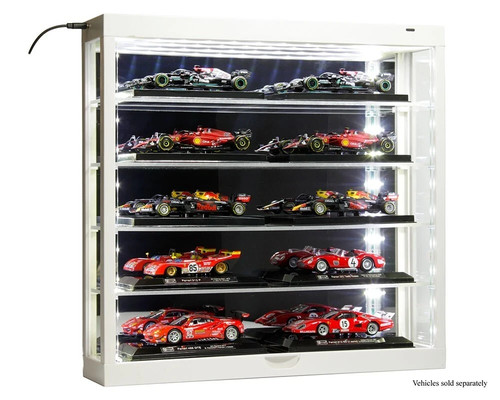 Car display case acrylic white - acrylic,
