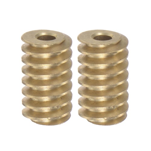 2pcs worm gear - 2pcs, brass
