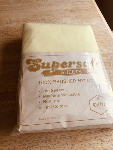 Flannel sheets pair 1970 - sheets,