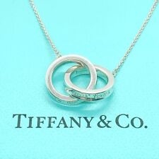 TIFFANY&Co 1837 Interlocking Circles Necklace Silver 925 No Box