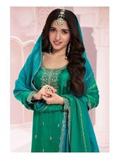 Bridal Party Wear Heavy Pakistani Indian Salwar Kameez Bollywood Wedding Gown
