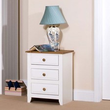 Capri 3 Drawer Bedside