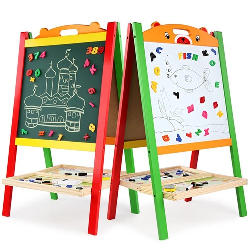 Kids wooden art easel - kids,