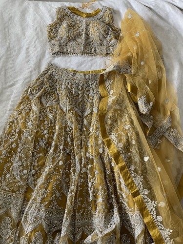 Mustard yellow embroidered - yellow,