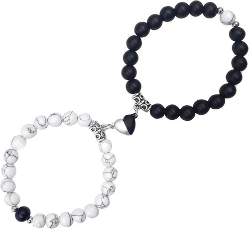 2pcs magnetic couple bracelets - 2pcs,