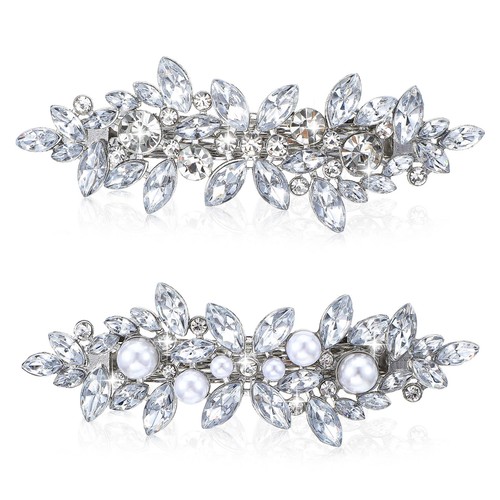 2pcs diamante hair clips for - 2pcs,