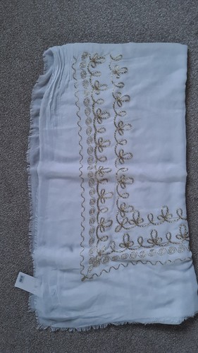 Large white scarf - large, with
