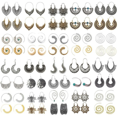 Tribal ethnic earrings - ethnic, boho