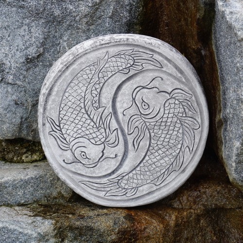 Step plate motif koi base - koi,
