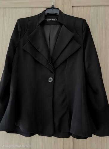 Urban mist black jacket - black,