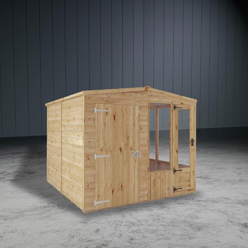 Wooden combi greenhouse - combi,