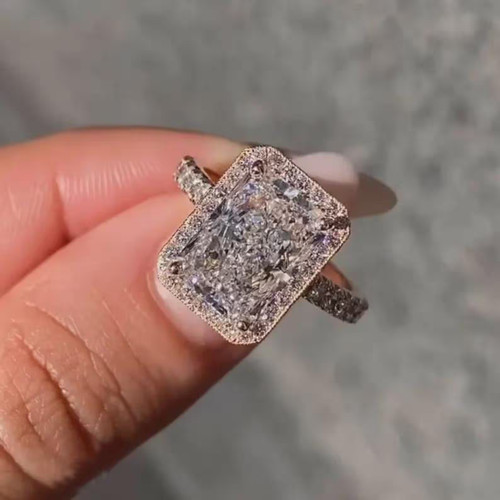 5ct radiant cut real - 5ct,