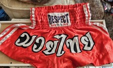 unbranded Muay Thai Boxing Shorts Made In Thailand Approx 28” Waist