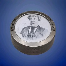 Vintage Snuff Tin Box "Studs And Sleeve Links"