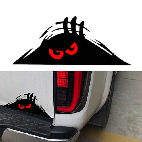 Sticker peeking red - x, eyes