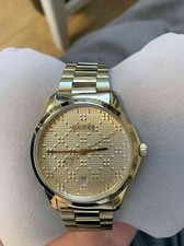 Gucci Unisex G-Timeless Gold-Tone Stainless Steel Watch YA126461