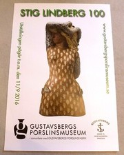 STIG LINDBERG  Gustavsberg Pottery 100 SWEDISH ART EXHIBITION POSTER