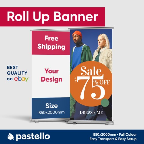 Premium pull roller banner - roller,