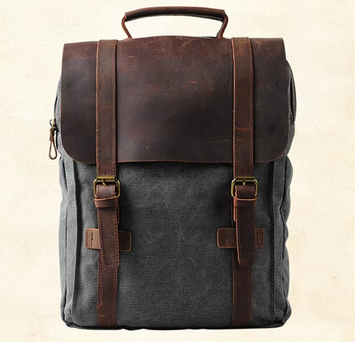 Vintage canvas leather - vintage,