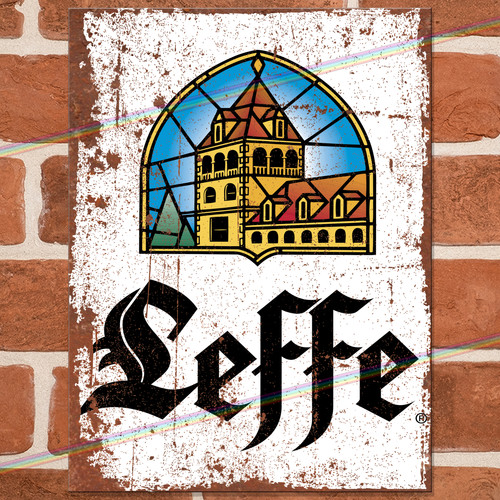 Leffe logo metal signs - leffe,