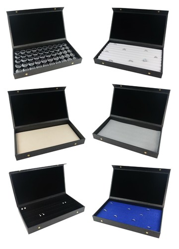 Black leatherette display - black,