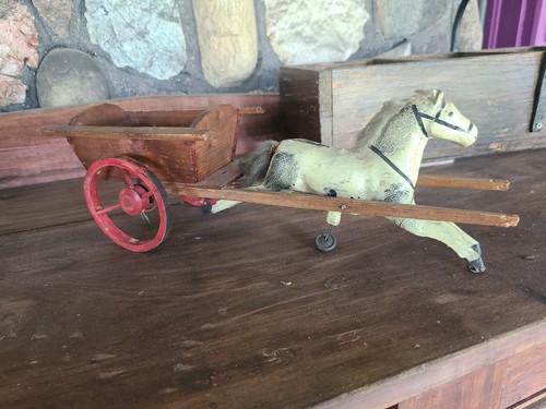 Antique horse and - antique, cart