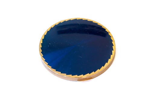 Vintage navy blue enamel - navy-blue,