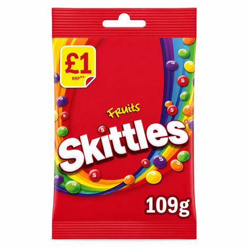 Skittles fruits bag 109g pmp - skittles,