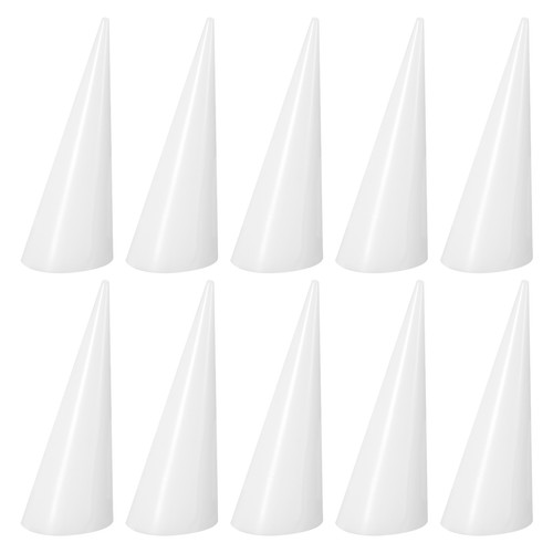 10pcs cone shape acrylic - 10pcs,