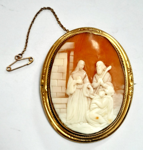 Antique gilt metal carved - gilt, &