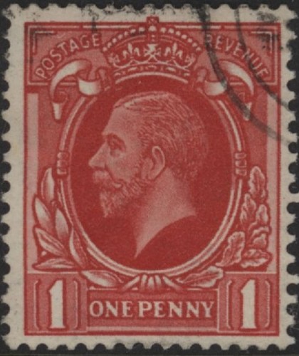 George 1d scarlet - gb,