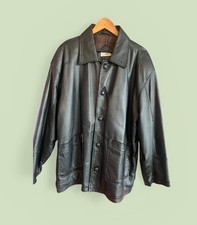 Vintage Black Genuine Leather