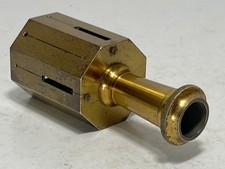 Antique Brass Equerre Cross Surveyors Staff Head Square for Vintage Theodolite