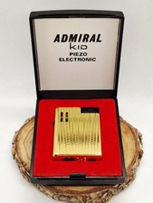 Vintage Admiral Cigarette Lighter Butane Gas Original Case Perfect Working Order