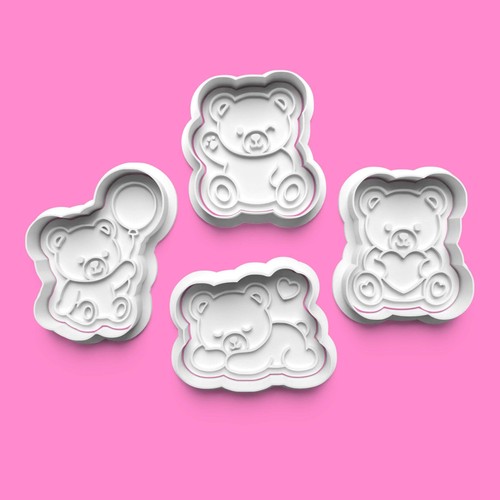 Kawaii teddy bear - bear, cookie