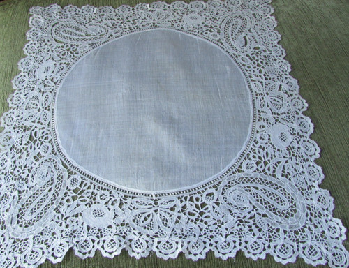 Antique very old honiton lace - very,