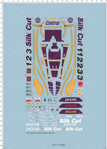 Water slide decal - water, for
