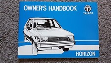 TALBOT HORIZON OWNERS HANDBOOK