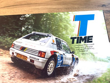 PEUGEOT 205 TURBO 16 T16 ROAD CAR - FRAMEABLE ART ORIGINAL CAR ROAD TEST REVIEW