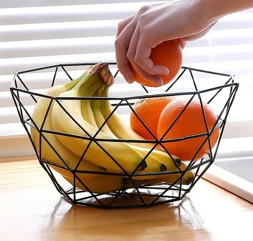 Metal wire fruit bowl - wire,