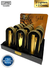 2 Original Clipper Metal GOLD