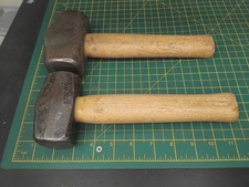 2 X Vintage Lump Hammers 4lb &