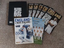 Boxed Set of 5 England V Australia Ashes 2013 Series Programmes + India & NZ 