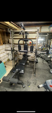 Nautilus Olympic Smith Machine With Bench And Weights Multi Gym.