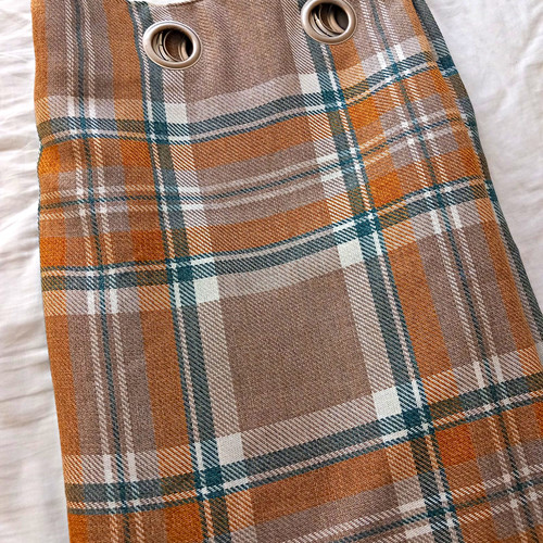 Dunelm eyelet tartan curtains - dunelm,