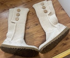 UGG KNITTED BOOTS 5.5 CREAM