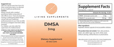 DMSA 3mg  90's Mercury, Lead