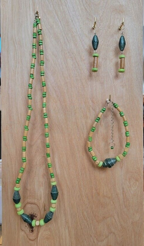 Paper bead piece - bead, 3